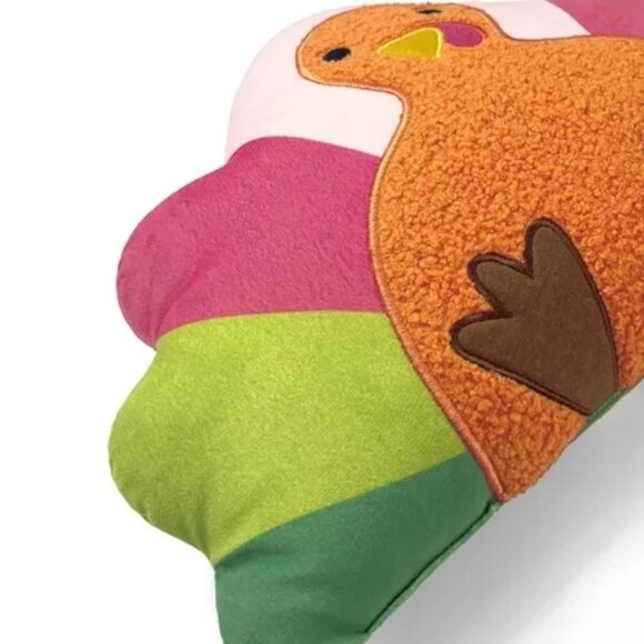 NWT! Cozy RETIRED Thanksgiving Turkey Pillow Fall Harvest Farmhouse Décor Cute! - Picture 3 of 3